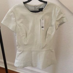 Theory lamb leather top